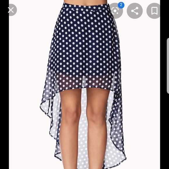 Forever 21 Dresses & Skirts - 3 for $10--- Small Black polka dot skirt
